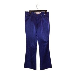 Vintage Metallic Blue‎ Starlette Spacecore Star Festival Pants Women's Size 7